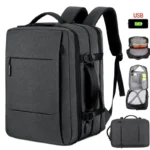 ClassicTravelBackpackMenBusinessBackpackSchoolExpandableUSBBagLargeCapacityLaptopWaterproofFashionBackpack Trendyolist
